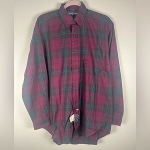 RALPH LAUREN Shirt Men's Long Sleeve Button Up BLAKE Size Burgundy Small NWT